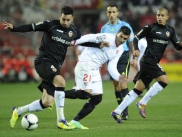 Detalj s utakmice Sevilla-Valencia (Foto: AFP)