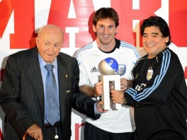 Alfredo di Stefano, Leo Messi i Maradona