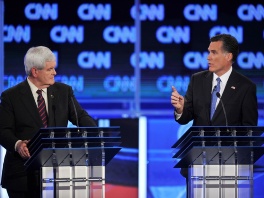 Newt Gingrich i Mitt Romney (Foto: AFP)