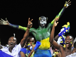 Navijači Gabona slave pobjedu (Foto: AFP)