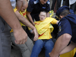 Aktivisti protiv korištenja cijanida (Foto: AFP)