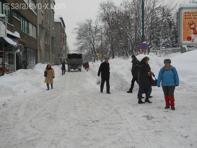 Kranjčevićeva ulica na dijelu kod Opće bolnice u Sarajevu (Foto: Sarajevo-x.com)