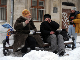Beskućnici najčešće žrtve hladnoće (Foto: AFP)