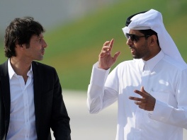 Leonardo i Nasser Al Khelaifi (Foto: AFP)