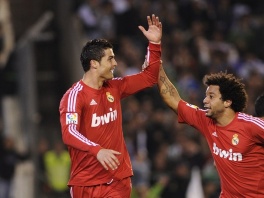 Cristiano Ronaldo i Marcelo slave gol (Foto: AFP)