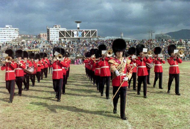Orkestar britanske kraljevske garde na Koševu (Foto: AFP)