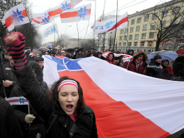 Demonstranti na ulicama Minska (Foto: AFP)