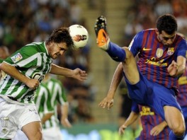 Detalj s utakmice Betis - Barcelona (Foto: AFP)