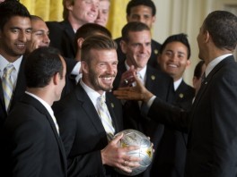 Barack Obama s igračima LA Galaxyja (Foto: AFP)