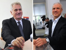 Tomislav Nikolić i Boris Tadić (Foto: AFP)