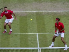 Wawrinka i Federer (Foto: AFP)