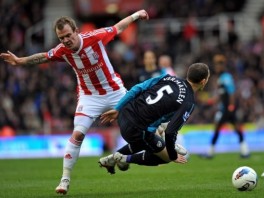 Detalj sa susreta Stoke - Arsenal (Foto: AFP)