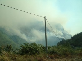 Požar u Jablanici (Foto: Čitatelj portala Klix.ba)