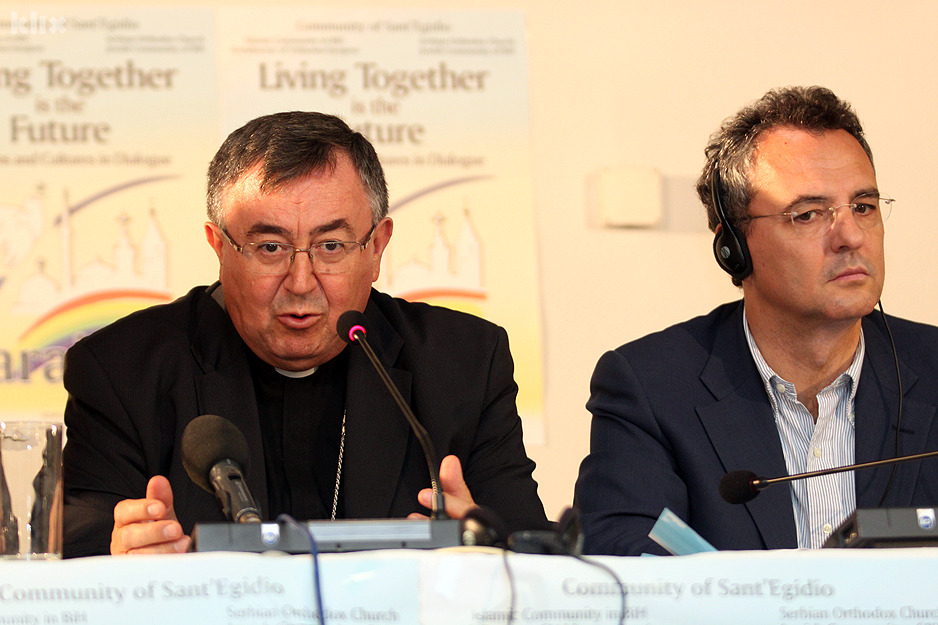 Vinko Puljić i Marco Impagliazzo (Foto: Almir Panjeta/Klix.ba)