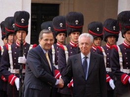 Antonis Samaras  i Mario Monti (Foto: Anadolija)