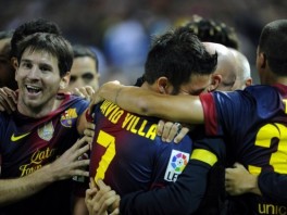 Slavlje nogometaša Barcelone (Foto: AFP)