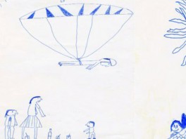 Crtež koji je Baumgartner nacrtao kad je bio dječak