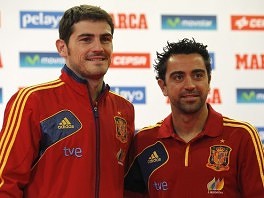 Iker Casillas i Xavi Hernandez