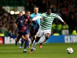 Victor Wanyama na utakmici sa Barcelonom (Foto: AFP)