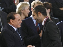 Silvio Berlusconi i Pep Guardiola