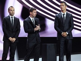 Messi, Ronaldo i Iniesta (Foto: AFP)