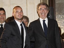 Massimo Moratti i Wesley Sneijder