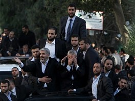 Khaled Meshaal po dolasku u Gazu (Foto: AFP)