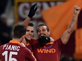 Nogometaši Rome slave pobjedu protiv Milana (Foto: Arhiv/AFP)