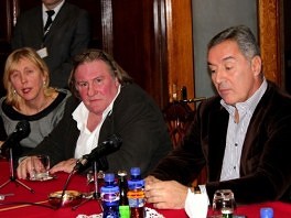Depardieu i Đukanović (Foto: Anadolija)