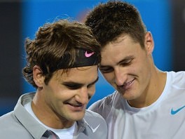 Roger Federer i Bernard Tomic (Foto: AFP)