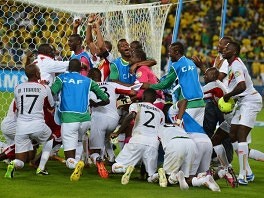 Slavlje nogometaša Malija (Foto: AFP)