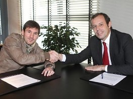 Messi sa predsjednikom Barcelone Rosellom
