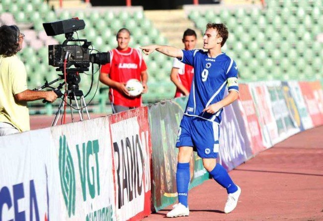 Nemanja Bilbija u dresu mlade nogometne reprezentacije BiH