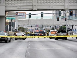 Blokirane ulice Las Vegasa (Foto: AFP)