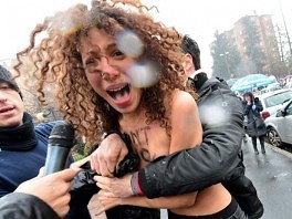 Sa protesta u Milanu (Foto: AFP)