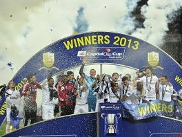 Slavlje igrača Swanseaja (Foto: AFP)