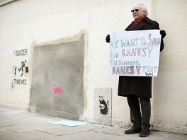 Protesti zbog Banksyja (Foto: AFP)