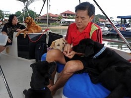 Andy Pe sa svojim psima (Foto: AFP)