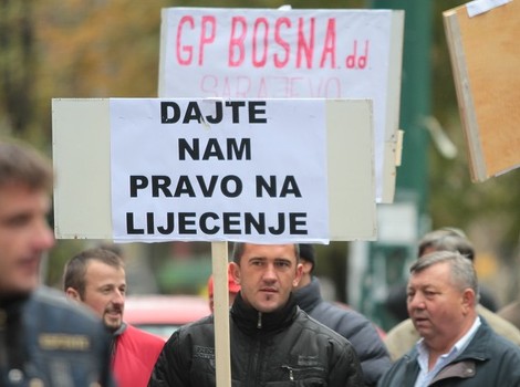 Prošlogodišnji protest radnika GP Bosna (Foto: Arhiv/Klix.ba)