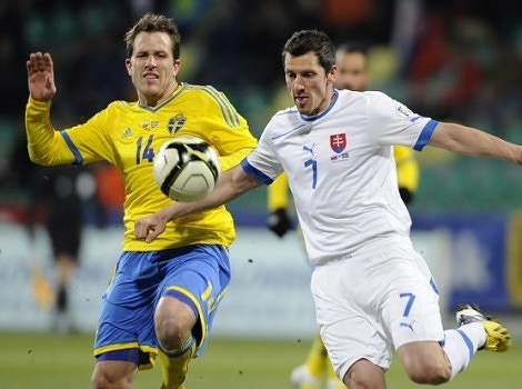Detalj sa utakmice iz Slovačke (Foto: AFP)