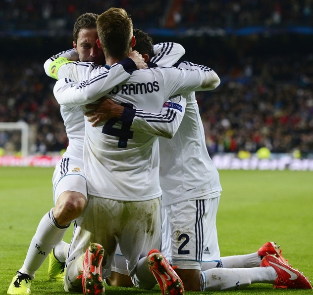 Radost igrača Real Madrida nakon velike pobjede u četvrtfinalu Lige prvaka (Foto: AFP)