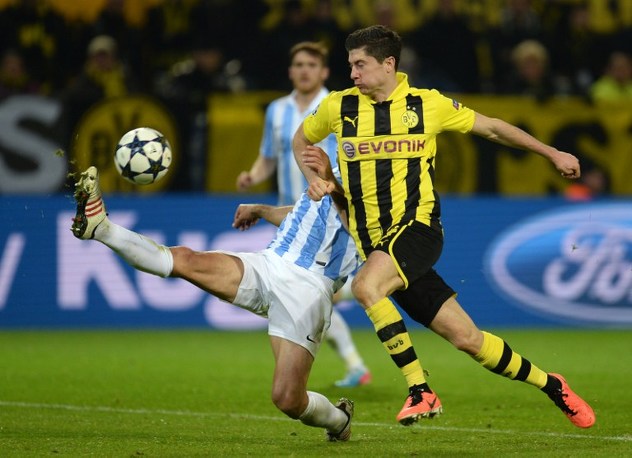 Borussia-Malaga (Foto: AFP)