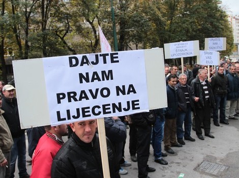 Protest radnika GP Bosna (Foto: Arhiv/Klix.ba)