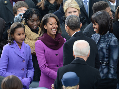 Obama s porodicom (Foto: AFP)