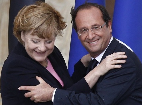 Angela Merkel i Francois Hollande