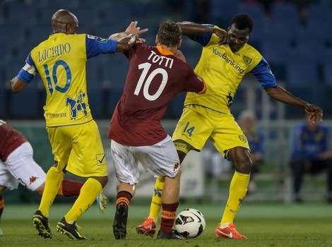 Igrači Rome nisu mogli probiti bedem gostiju (Foto: AFP)