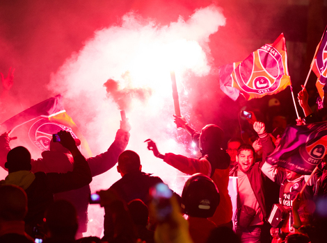 Slavlje navijača PSG-a (Foto: AFP)
