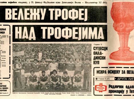 Beogradska crvena noć Velež pobijedio Želju i osvojio Kup Maršala Tita