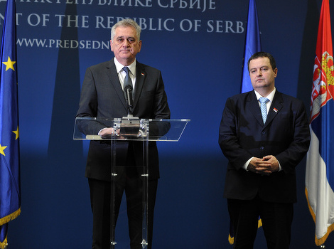 Tomislav Nikolić i Ivica Dačić (Foto: AFP)