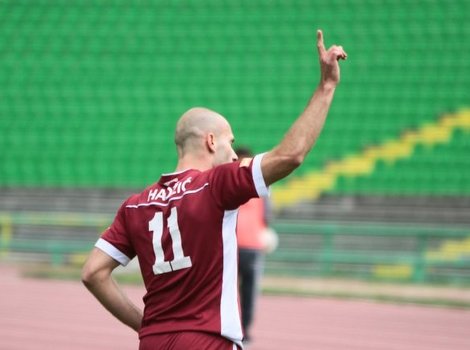Emir Hadžić slavi gol protiv Radnika na Koševu (Foto: Feđa Krvavac/Klix.ba)